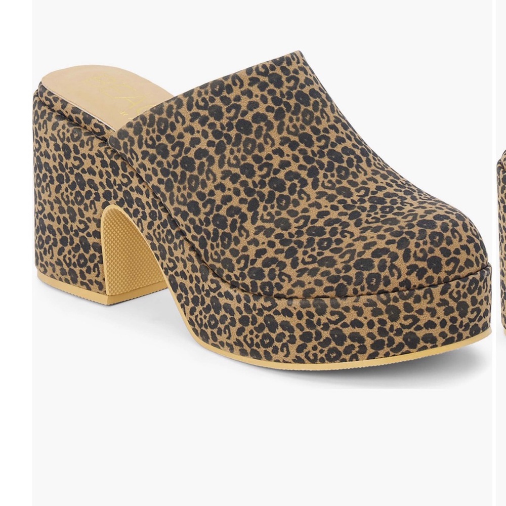 NWOB Matisse Jayde Leopard Print Platform Mule Clog – Women's Slip-On Heel
